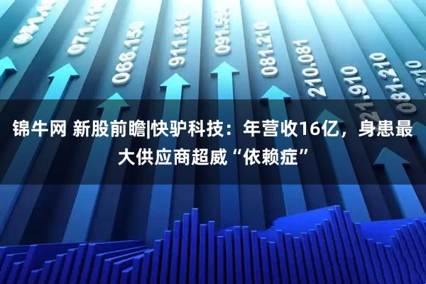 锦牛网 新股前瞻|快驴科技：年营收16亿，身患最大供应商超威“依赖症”