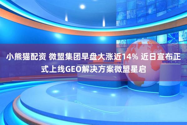 小熊猫配资 微盟集团早盘大涨近14% 近日宣布正式上线GEO解决方案微盟星启